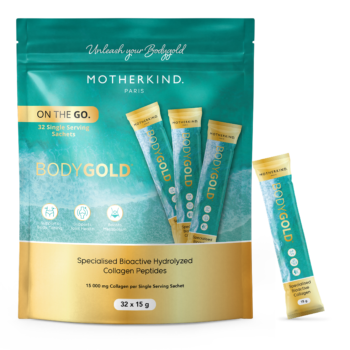 Body Gold Single Serving Sachets - Premium Pure Hydrolyzed Collagen Peptides - 32x15g