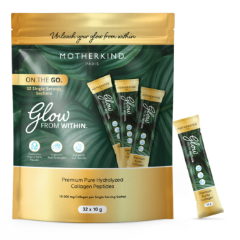 Glow From Within Single Servings - Premium Pure Hydrolyzed Collagen Peptides - 32x10g